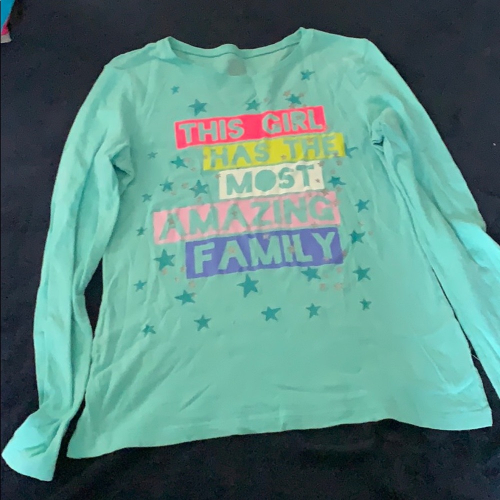 Girls long sleeve graphic T-shirt